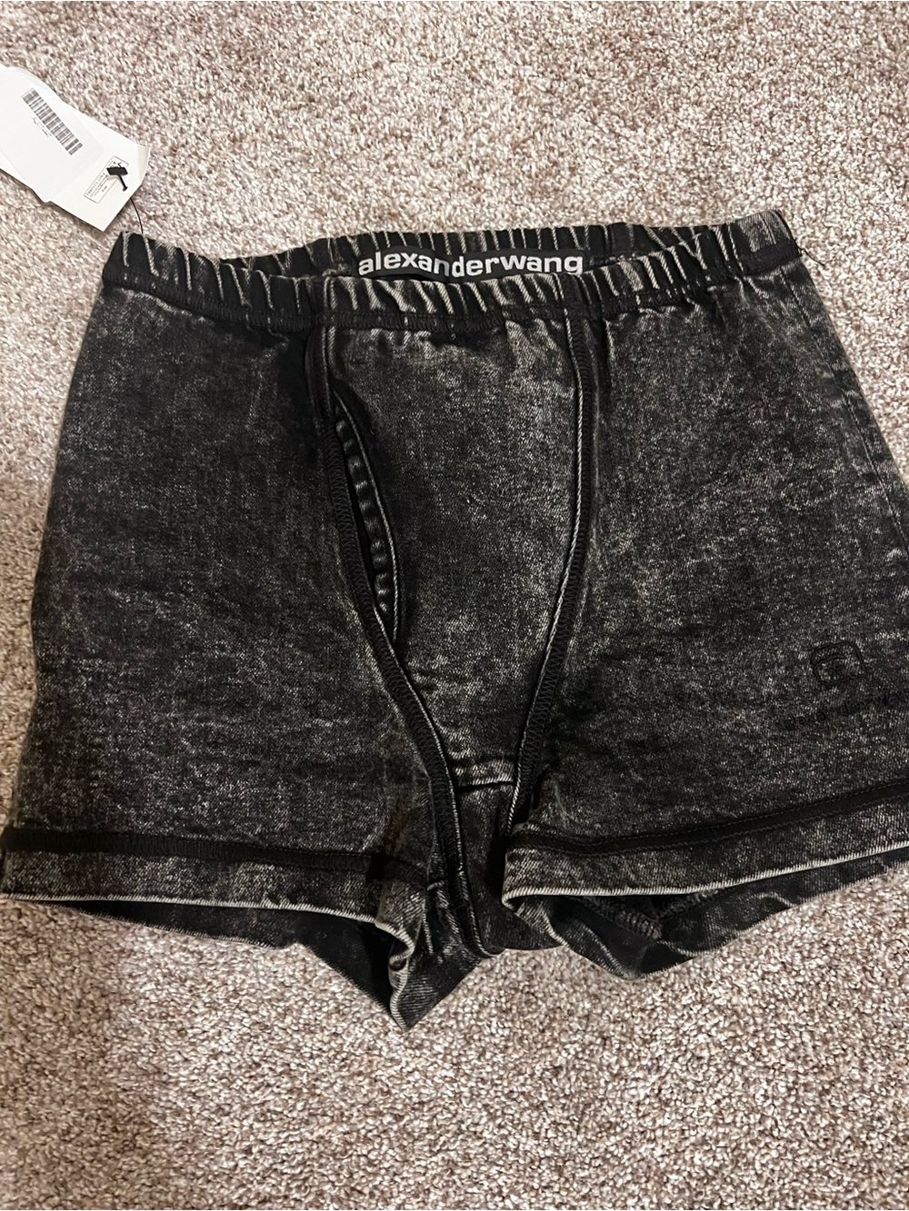 alexanderwang women’s Washed Black Boxer Shorts